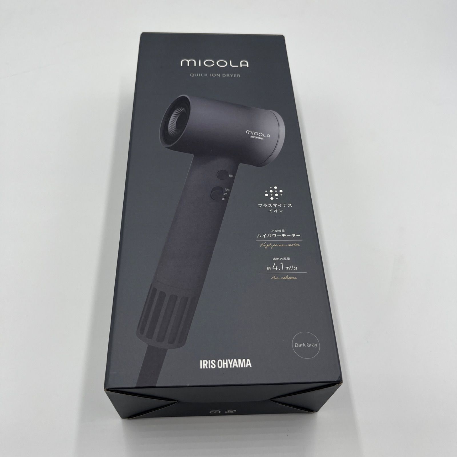 MiCOLAドライヤー HDR-M301-H ダークグレー
