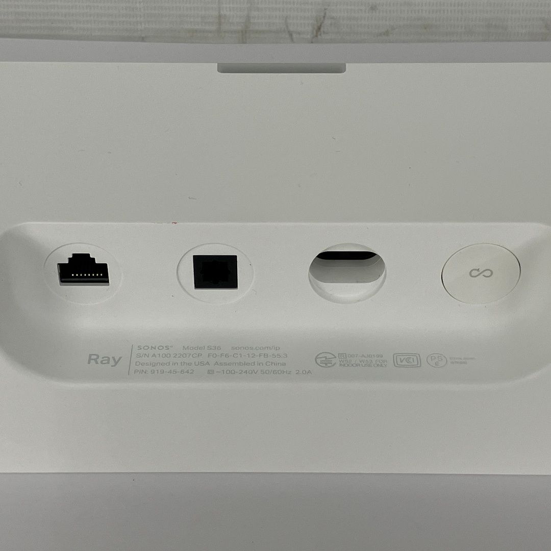 Sonos Ray S36 サウンドバー スピーカー 音響機器 中古 Y11426935