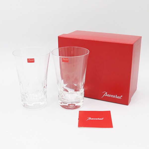 バカラ Baccarat ベルーガシリーズ ハイボールグラス ペアセット クリスタル製 箱【yy】【中古】4000038800300040