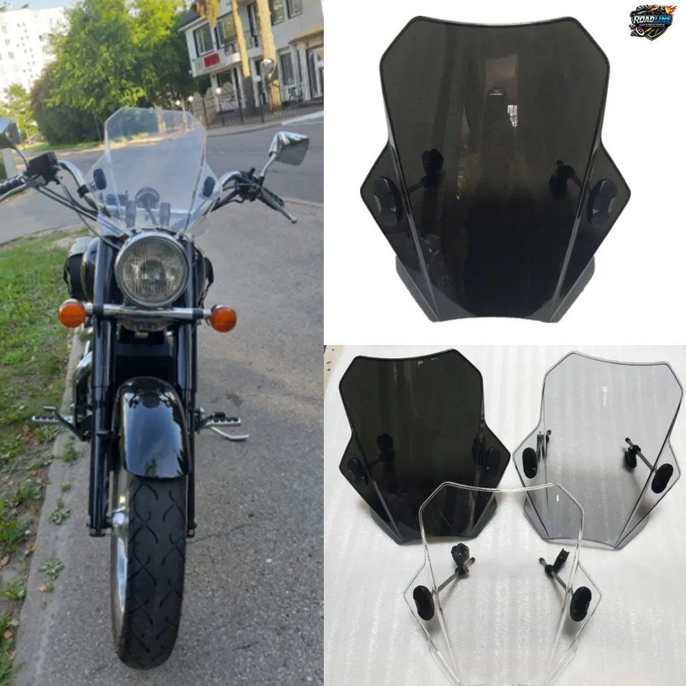 BMW F800R 2009-2013用ユニバーサルモーターサイクルウインドスクリーンウインドシールドダブルバブルスクリーンディフレクター
