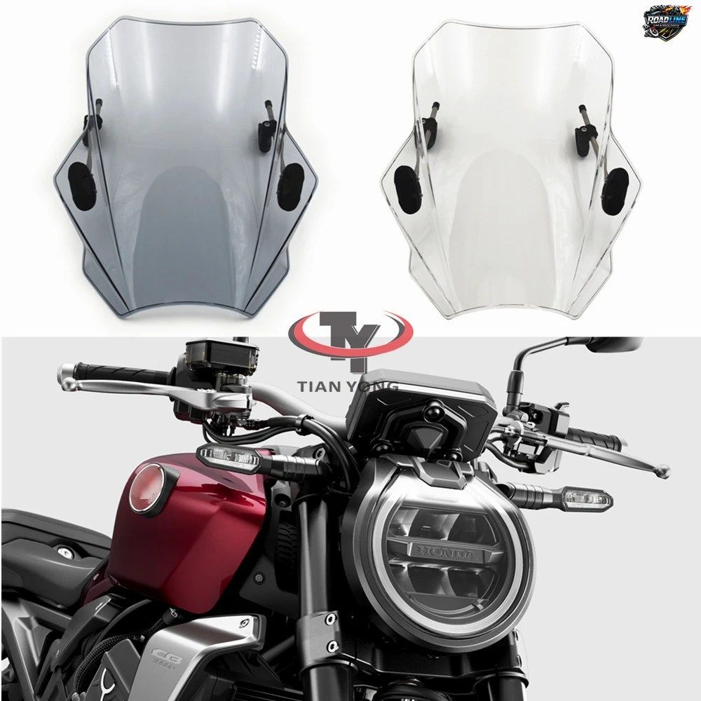CB1000R改造用ウィンドディフレクターウインドスクリーンスポイラー（サポートフレーム付きウインドシールド）