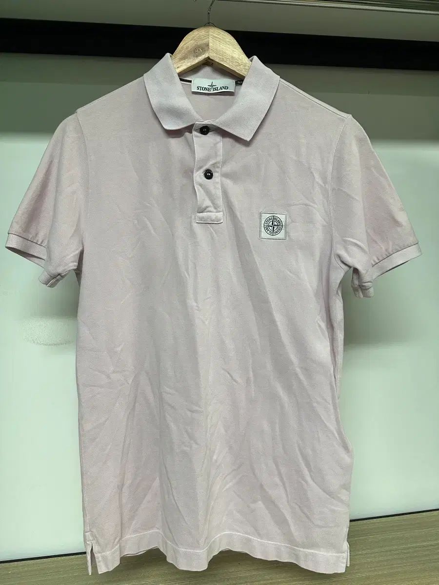 STONE ISLAND ストーンアイランド スリムフィット PK 半袖Tシャツ ピンク