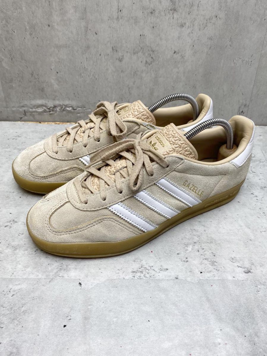 adidas アディダス スエード ガゼル インドア スニーカー size24.0cm/ベージュ×白 ■■◎レディース
