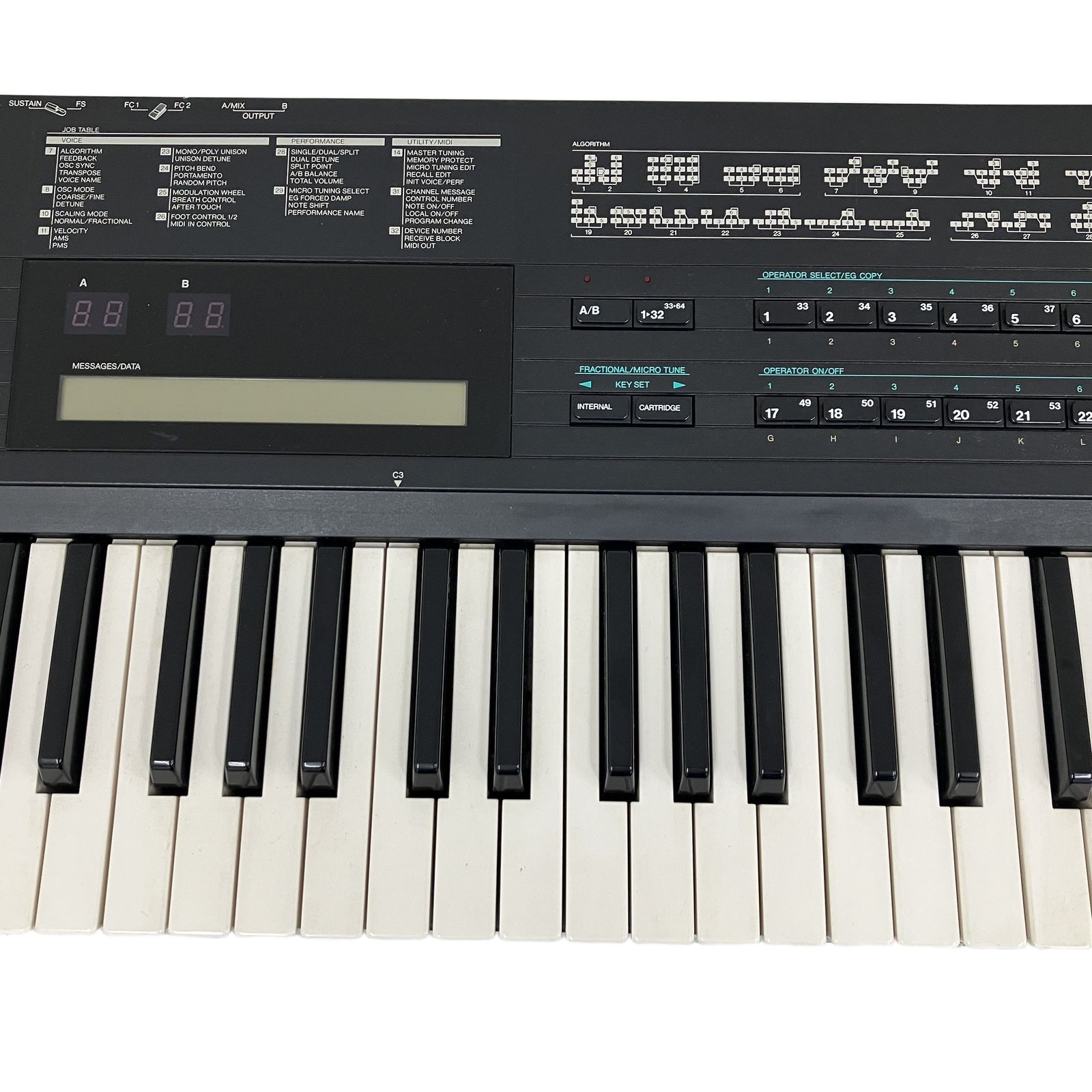 YAMAHA DX7IIFD シンセサイザー ヤマハ キーボード ケース付き 楽器