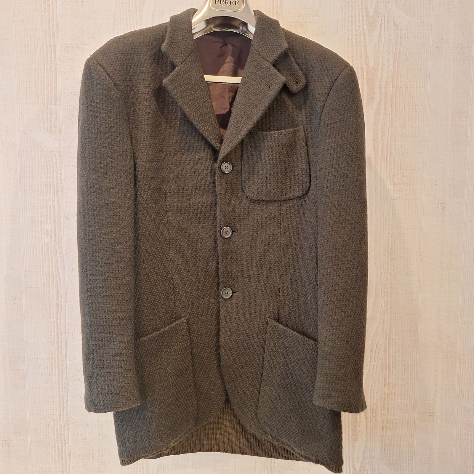 GIANFRANCO FERRE ジャンフランコフェレ イタリア製 ニットジャケット