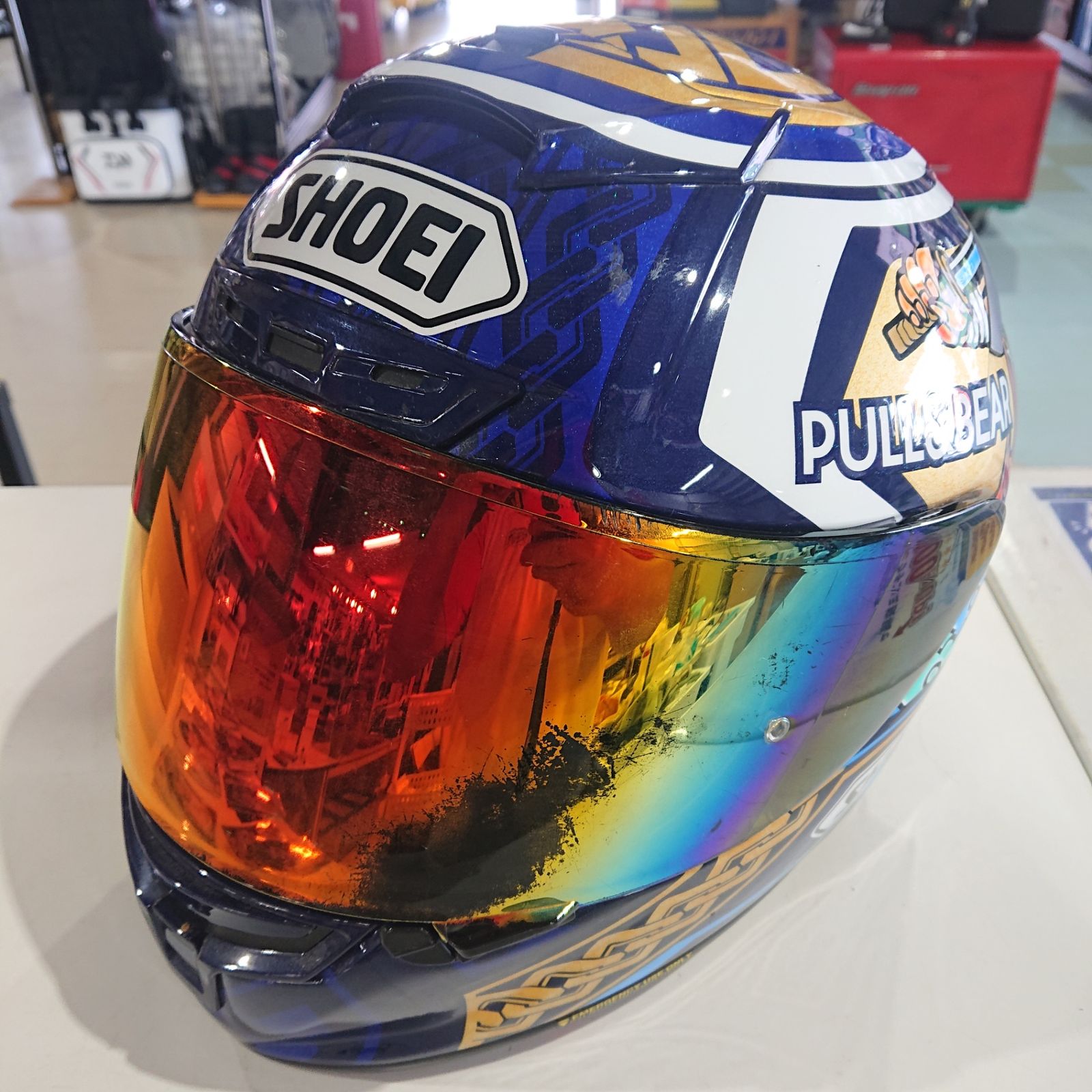 SHOEI ショウエイ X-Fourteen マルケスモテギ3 フルフェイスヘルメット TC-2 サイズ：M(57-58cm)