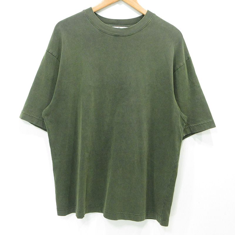【三重本店】 中古 ACNE STUDIOS | アクネストゥディオズ Extorr Cotton-Jersey T-Shirt ガーメントダイ加工半袖Tシャツ FN-MN-TSHI000458 カーキグリーン サイズ：S 【108】
