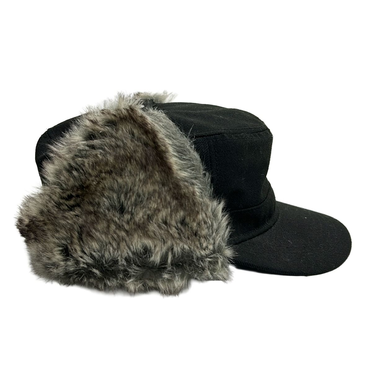 yohjiyamamoto(ヨウジヤマモト) キャップ LARGE - 黒×グレー NEW ERA