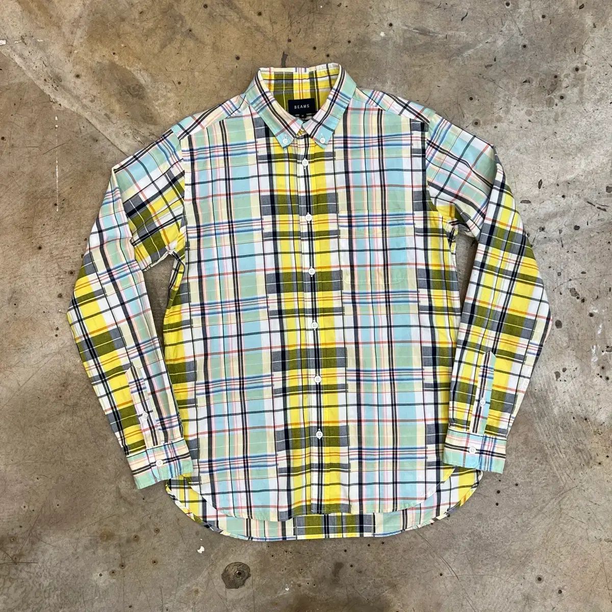 BEAMS シャツ チェック柄