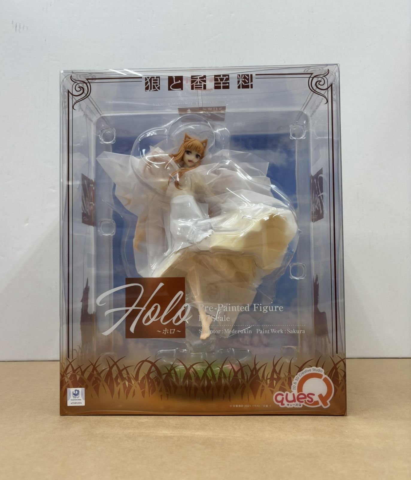 【美品】【全ホロ】【マニアック】ブースター　旧裏 狼と香辛料 ～ホロ～ 1/7スケール塗装済み完成品 未開封 【WS2135-003