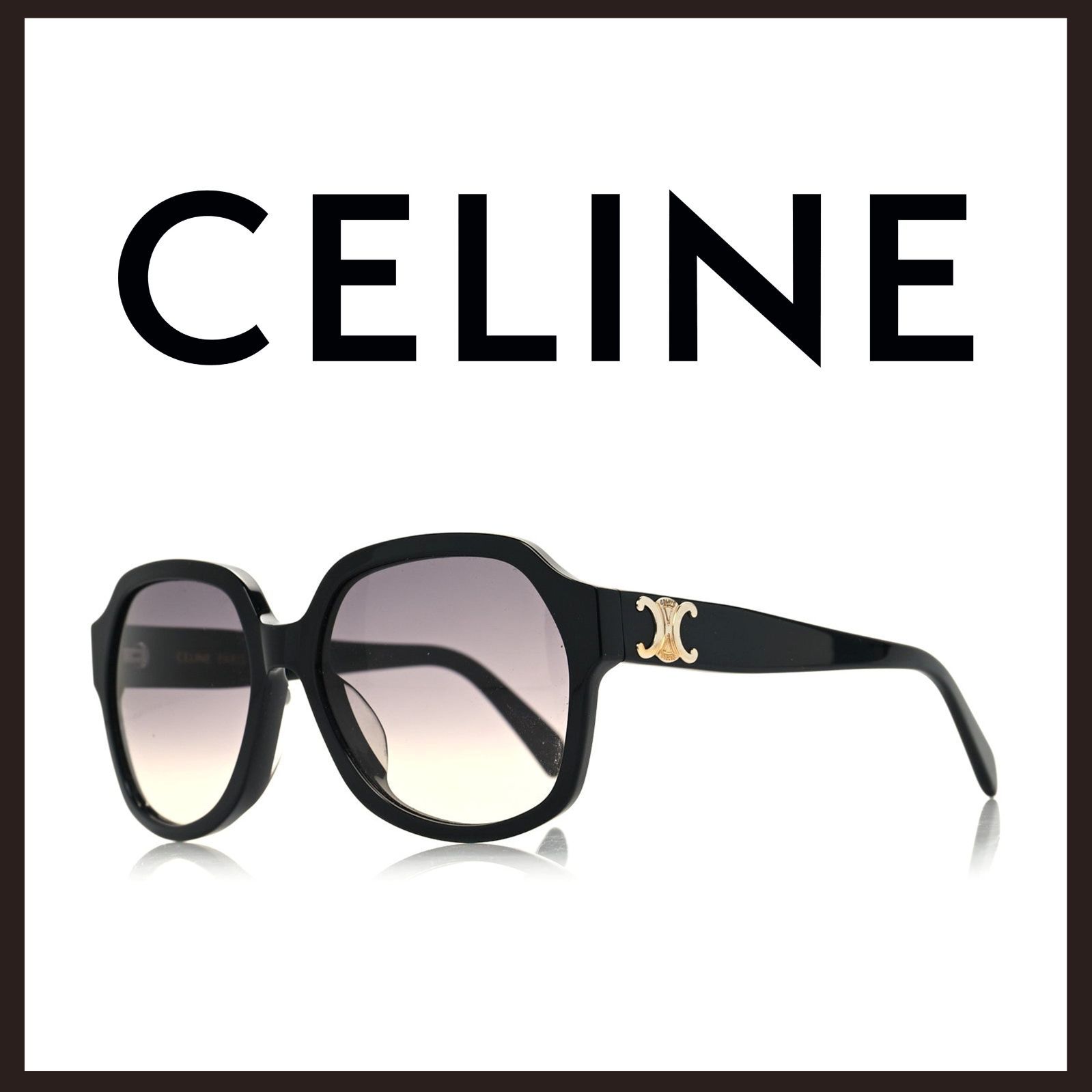 新品 未使用 セリーヌ トリオンフ サングラス ブラック【CELINE