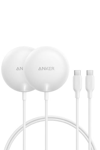 Anker Zolo Wireless Charger (Magnetic, Pad) 2個セット ホワイト Qi2対応 マグネット式 ワイヤレス充電/ワイヤレス出力 iPhone MagSafe対応 iPhone 16 / 16 Pro / 27494ea4