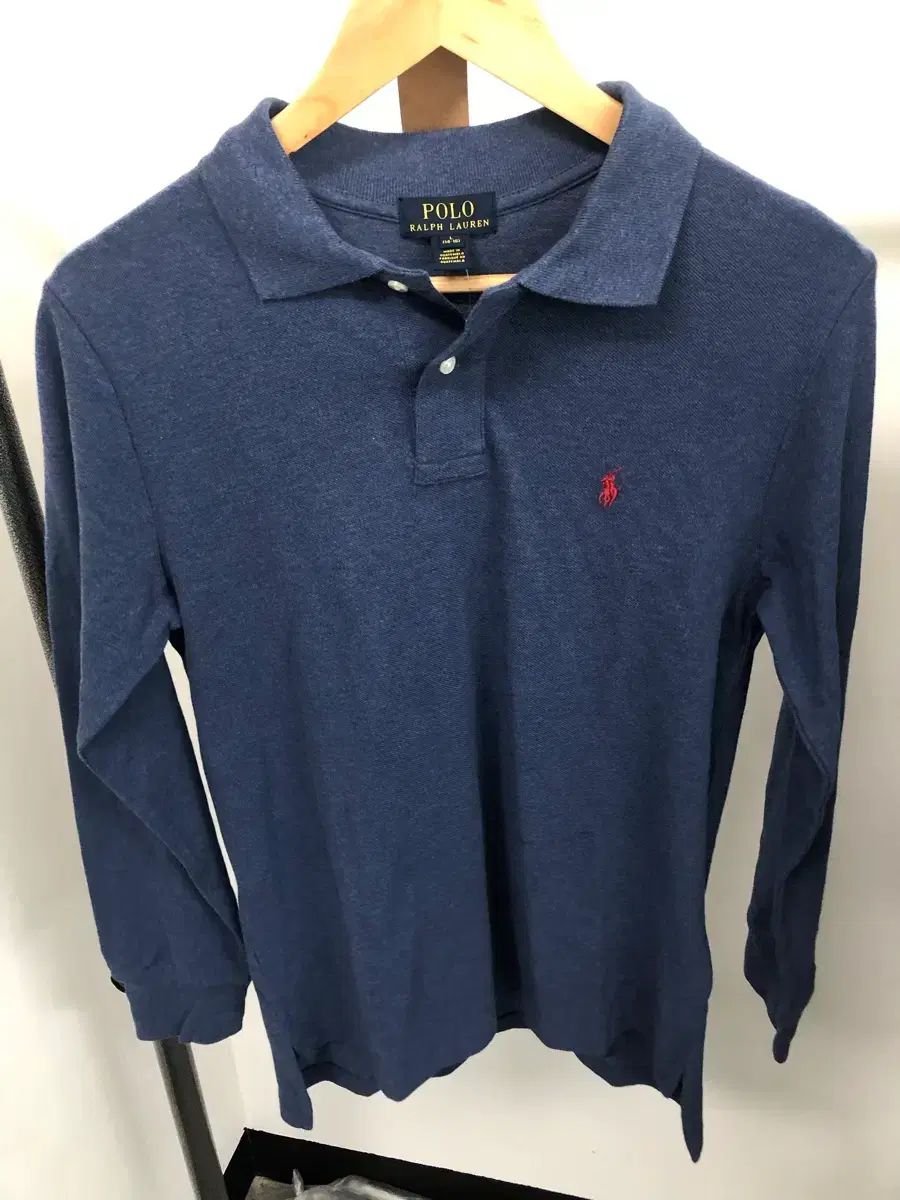 POLO RALPH LAUREN ネイビー 長袖 カラーTシャツ
