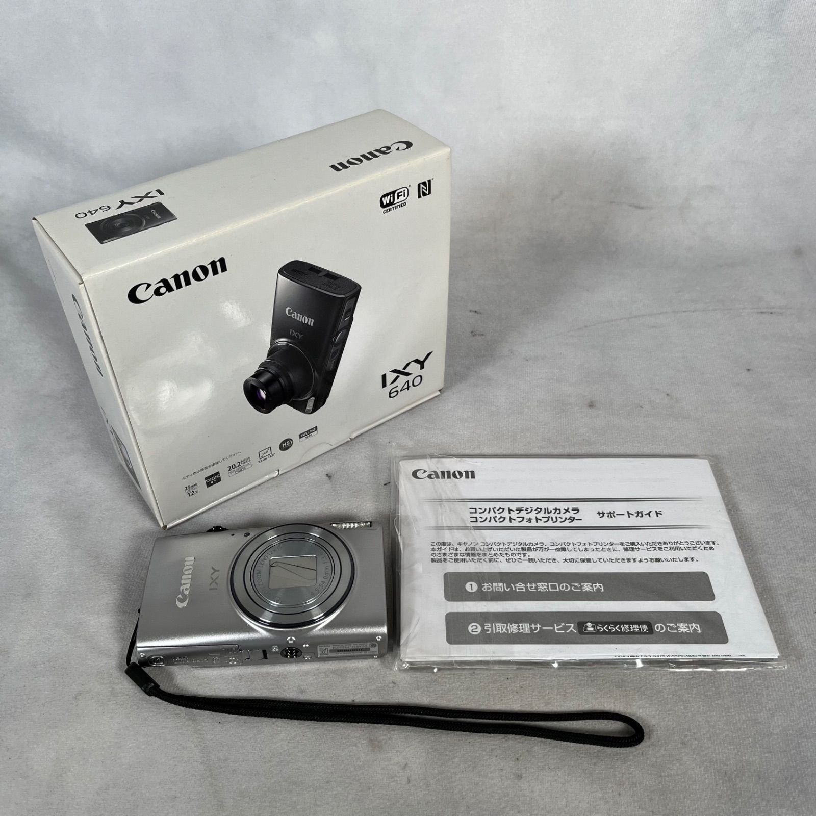 管2606-684】CANON キヤノン IXY 640 シルバー コンパクトデジタル