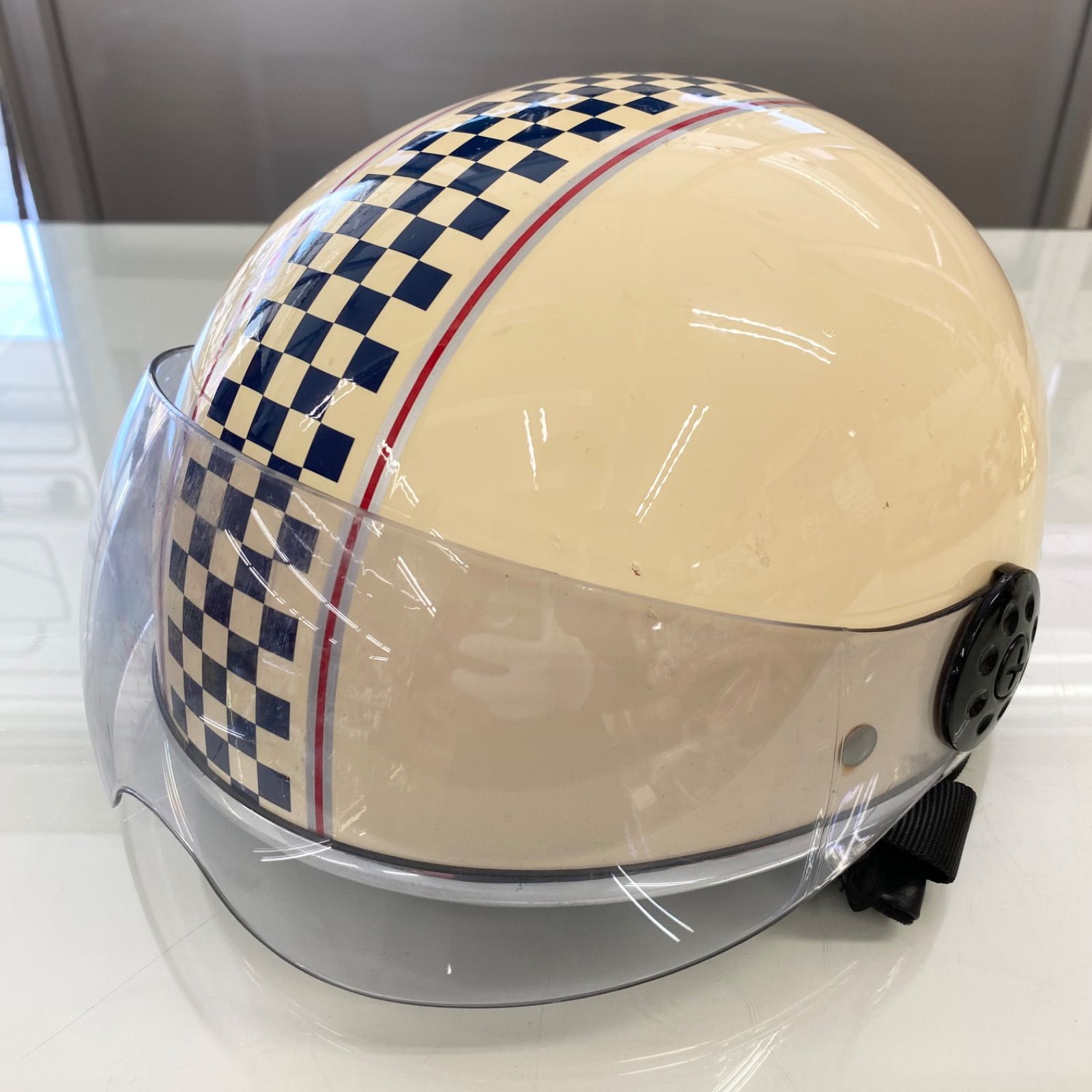 川村商店 バイク バイカー SV-48 シールド付き ヴィンテージヘルメット