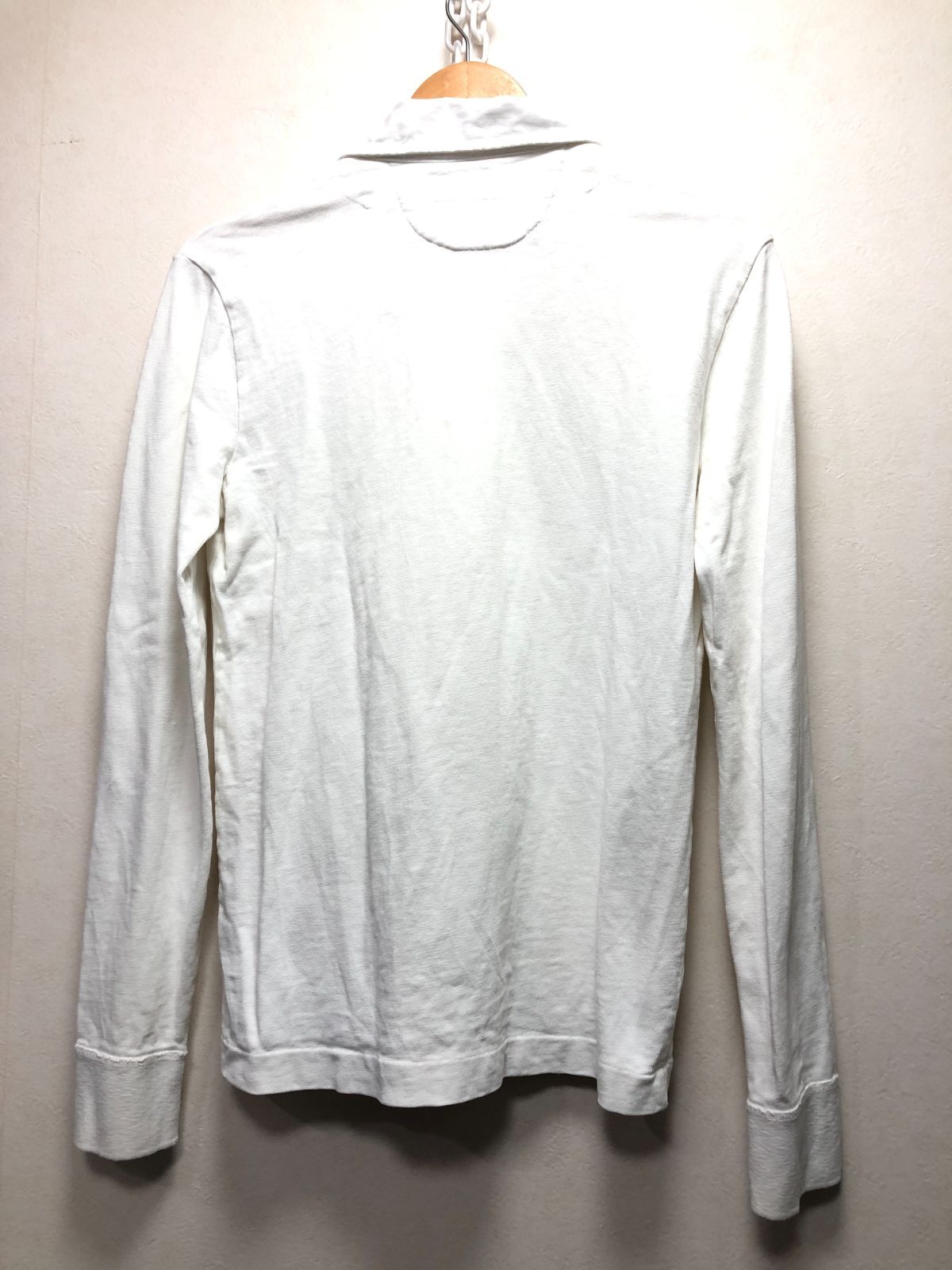 037031 RRL DOUBLE RL 長袖 ラガーシャツ XS ホワイト ポロシャツ
