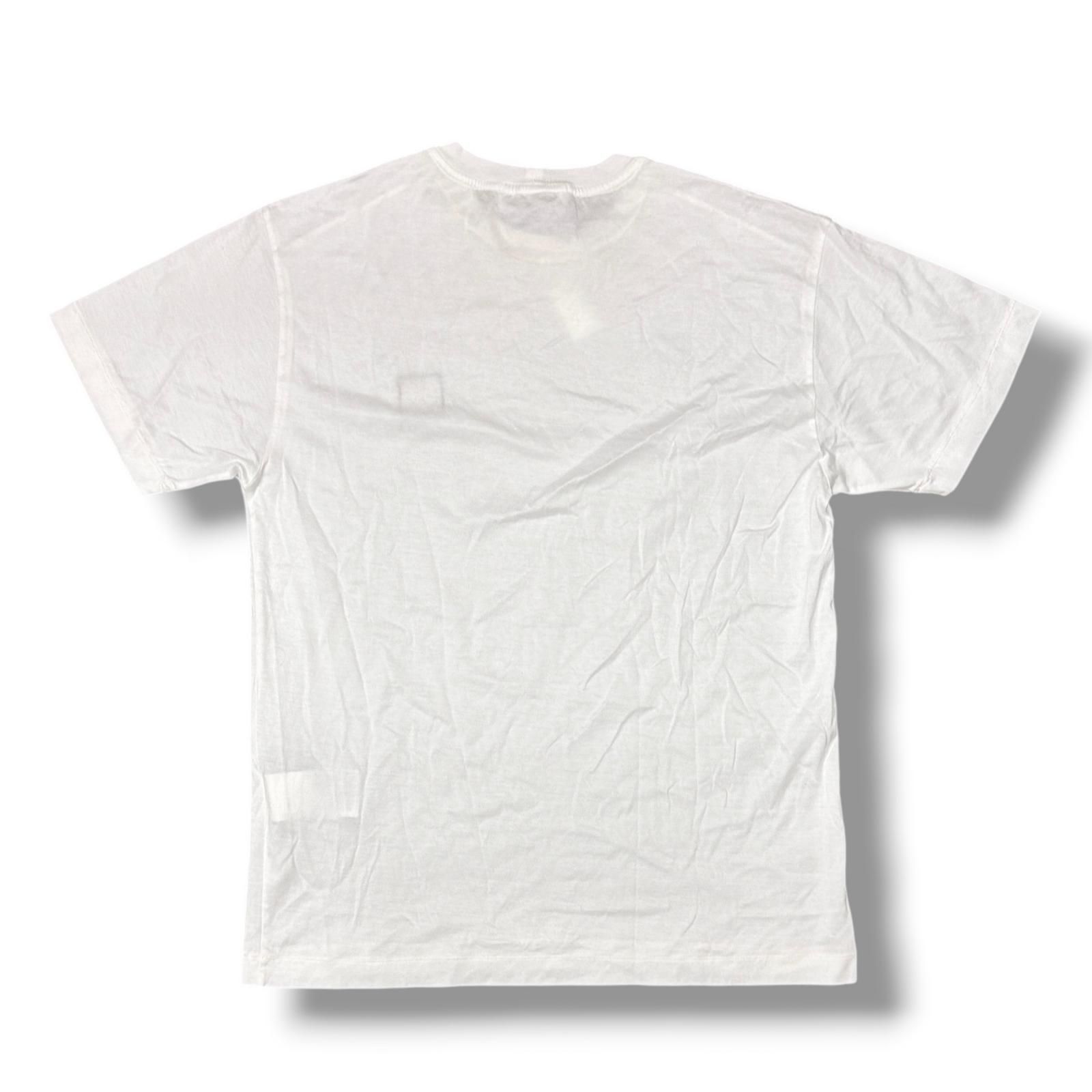 タイムセール　STONE  ホワイトシャツ ロゴパッチ付き 国内正規 参考上代18700円 STONE ISLAND ロゴパッチTシャツ 半袖 T