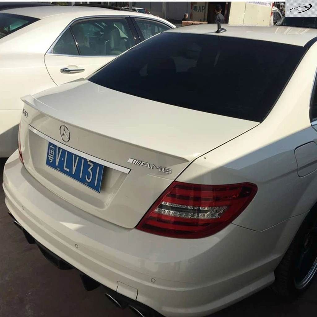 ベンツ W204スポイラー ファイバーリアウィングスポイラー ベンツ W204 C180 C200 C260 C280 C300 C74スポイラー 2010-2014
