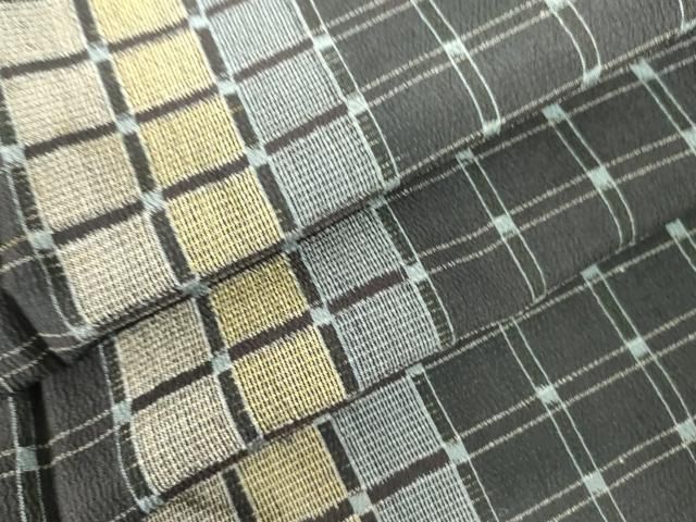 平和屋着物▽小紋　単衣　格子　DABF3534op 21,840円