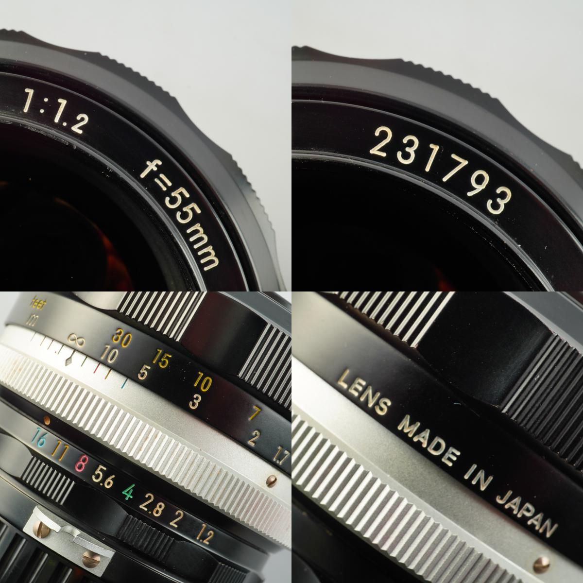Serviced】 Nikon ニコン 非Ai Nikkor-S Auto 55mm F/1.2 単焦点レンズ