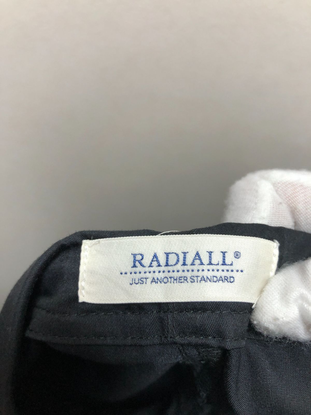 027031 RADIALL HUNTINGTON WIDE FIT EASY PANTS L ブラック ワイド