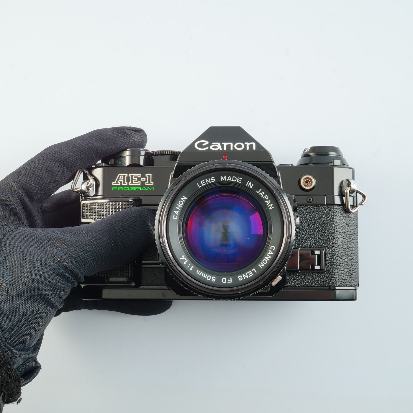 SERVICED】 Canon キヤノン AE-1 Program Black + New FD 50mm F/1.4