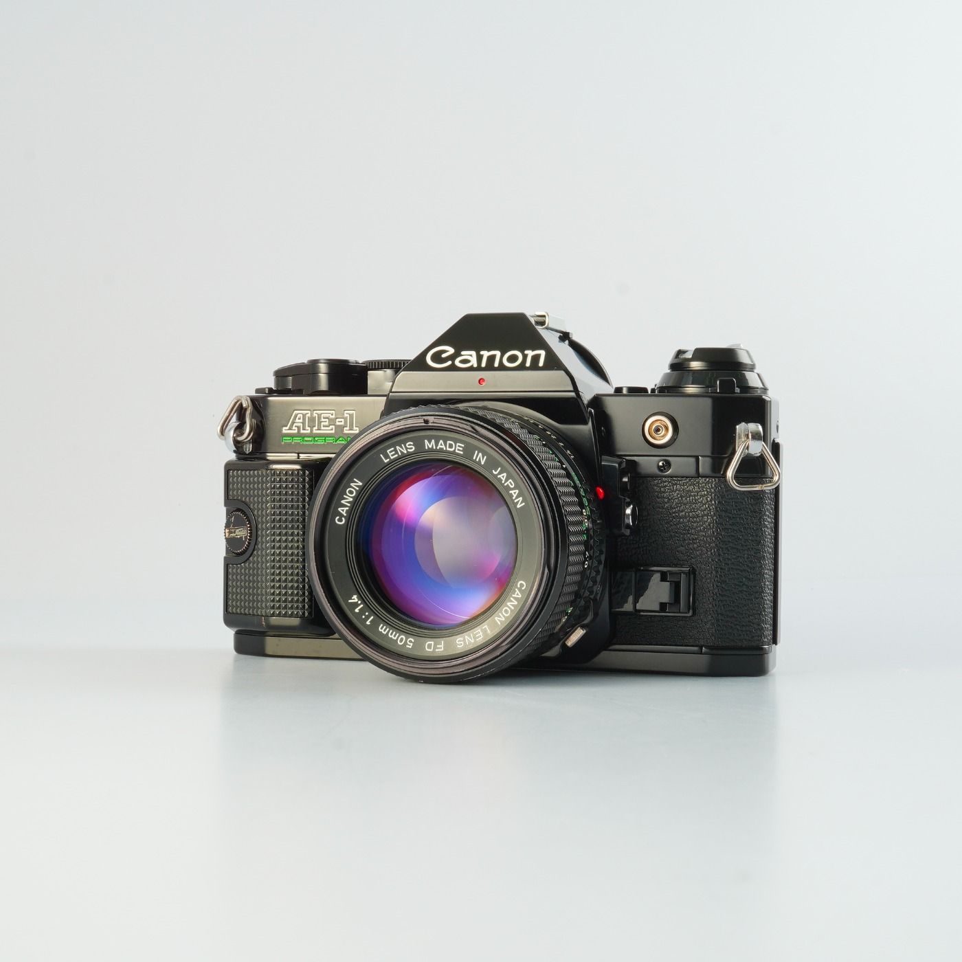 SERVICED】 Canon キヤノン AE-1 Program Black + New FD 50mm F/1.4