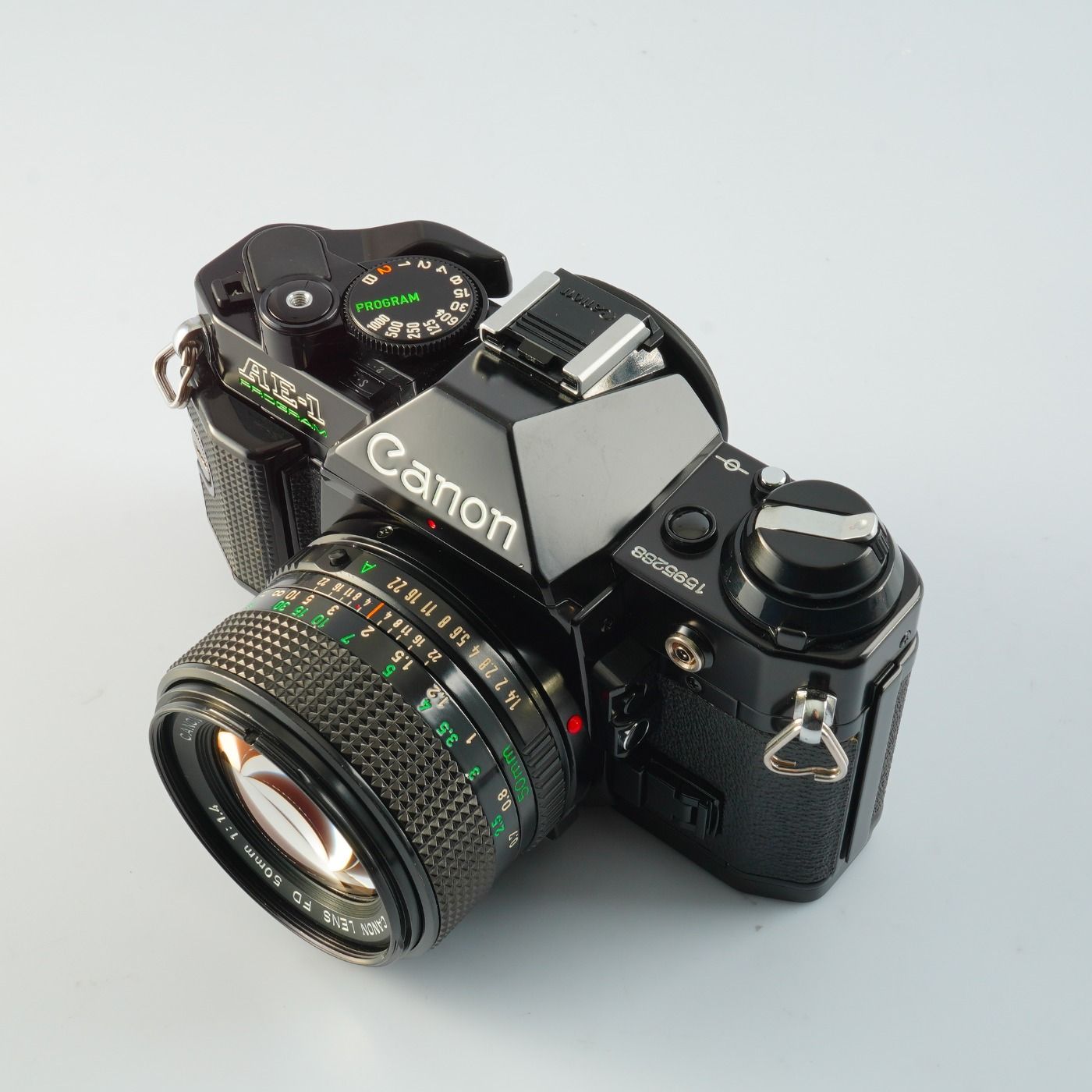 SERVICED】 Canon キヤノン AE-1 Program Black + New FD 50mm F/1.4