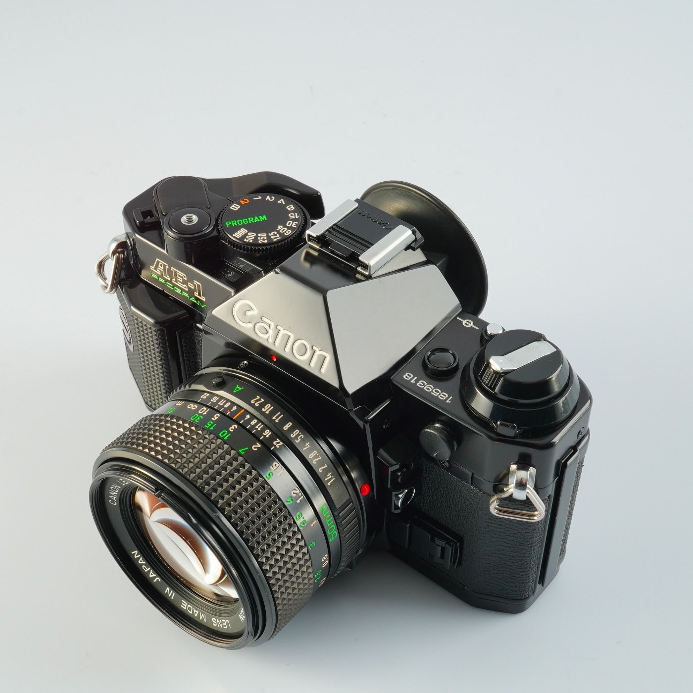 SERVICED】 Canon キヤノン AE-1 Program Black + New FD 50mm F/1.4