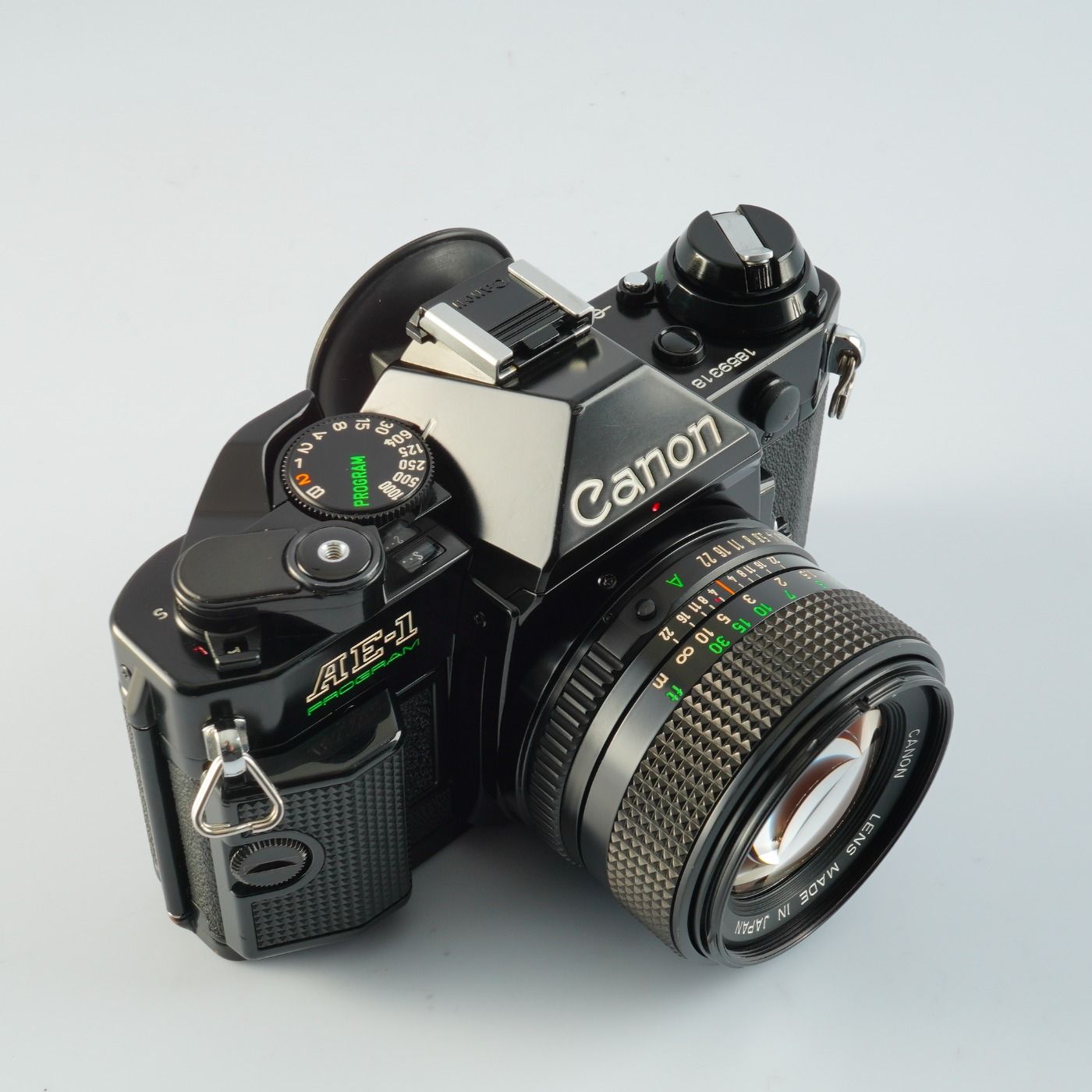 SERVICED】 Canon キヤノン AE-1 Program Black + New FD 50mm F/1.4