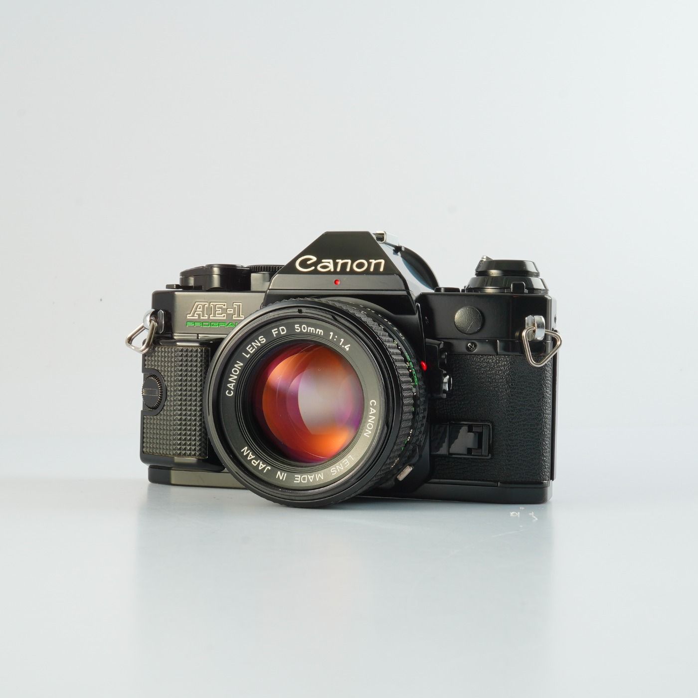 SERVICED】 Canon キヤノン AE-1 Program Black + New FD 50mm F/1.4
