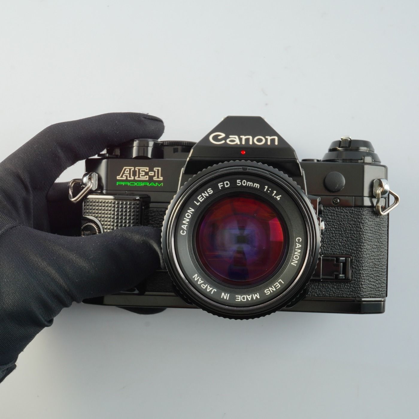 SERVICED】 Canon キヤノン AE-1 Program Black + New FD 50mm F/1.4
