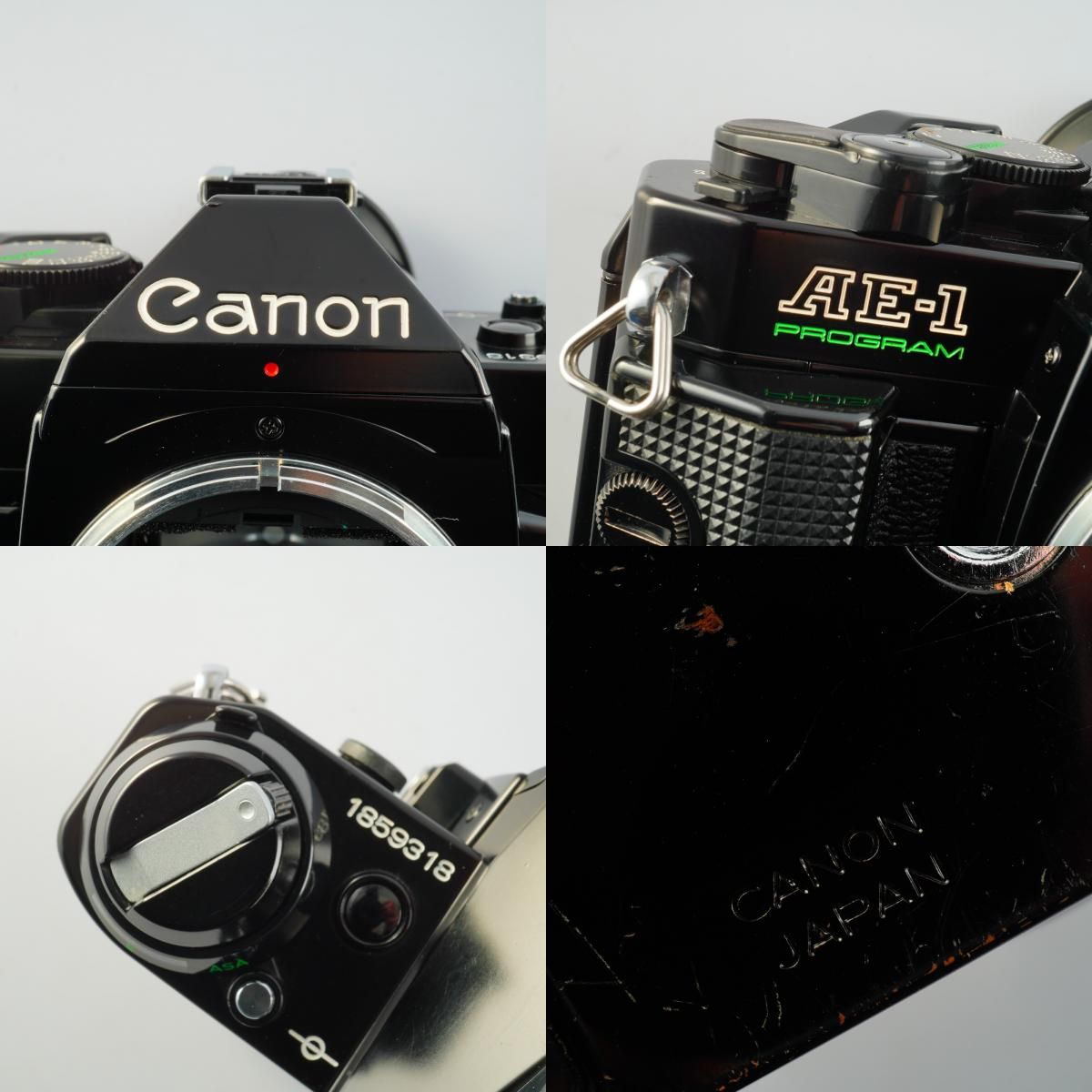 SERVICED】 Canon キヤノン AE-1 Program Black + New FD 50mm F/1.4
