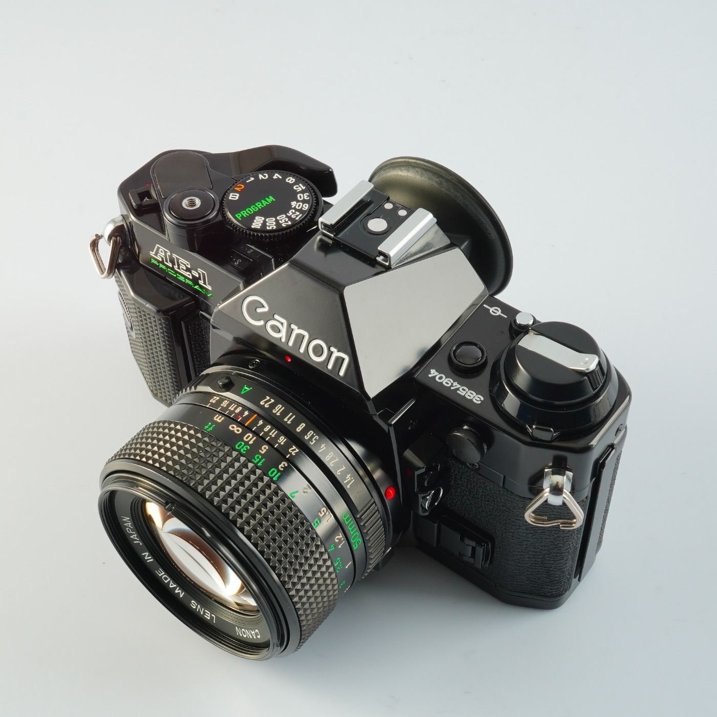 SERVICED】 Canon キヤノン AE-1 Program Black + New FD 50mm F/1.4