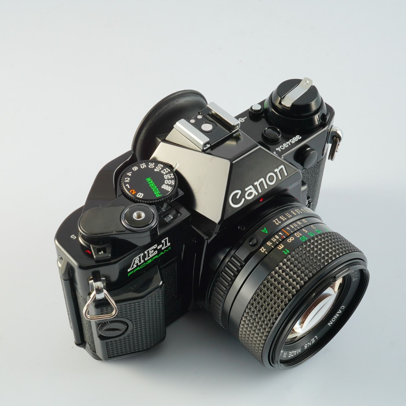 SERVICED】 Canon キヤノン AE-1 Program Black + New FD 50mm F/1.4