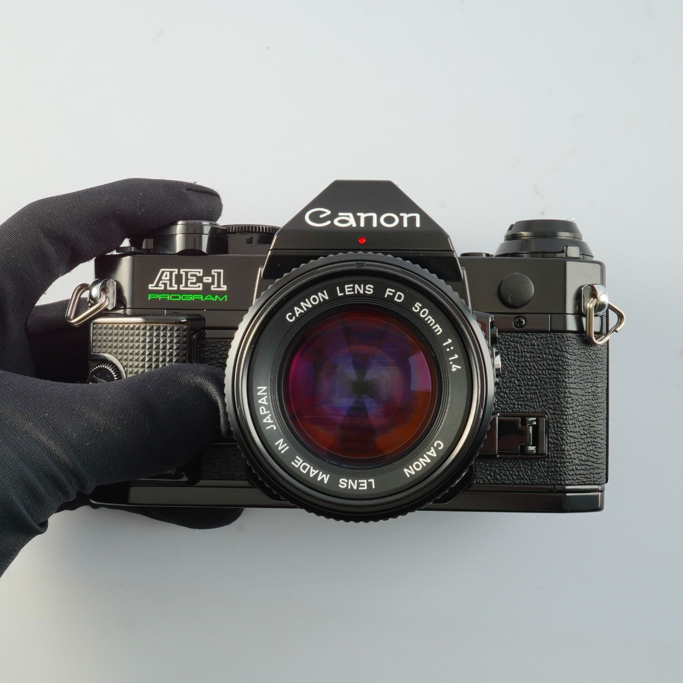 SERVICED】 Canon キヤノン AE-1 Program Black + New FD 50mm F/1.4
