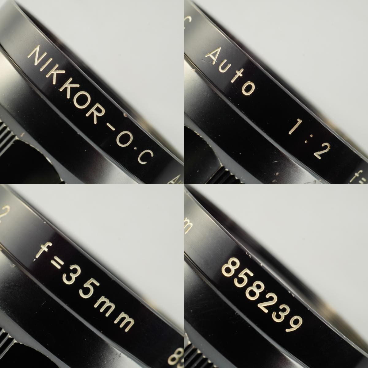 Serviced】 Nikon ニコン 非Ai NIKKOR-O.C Auto 35mm F/2 単焦点レンズ
