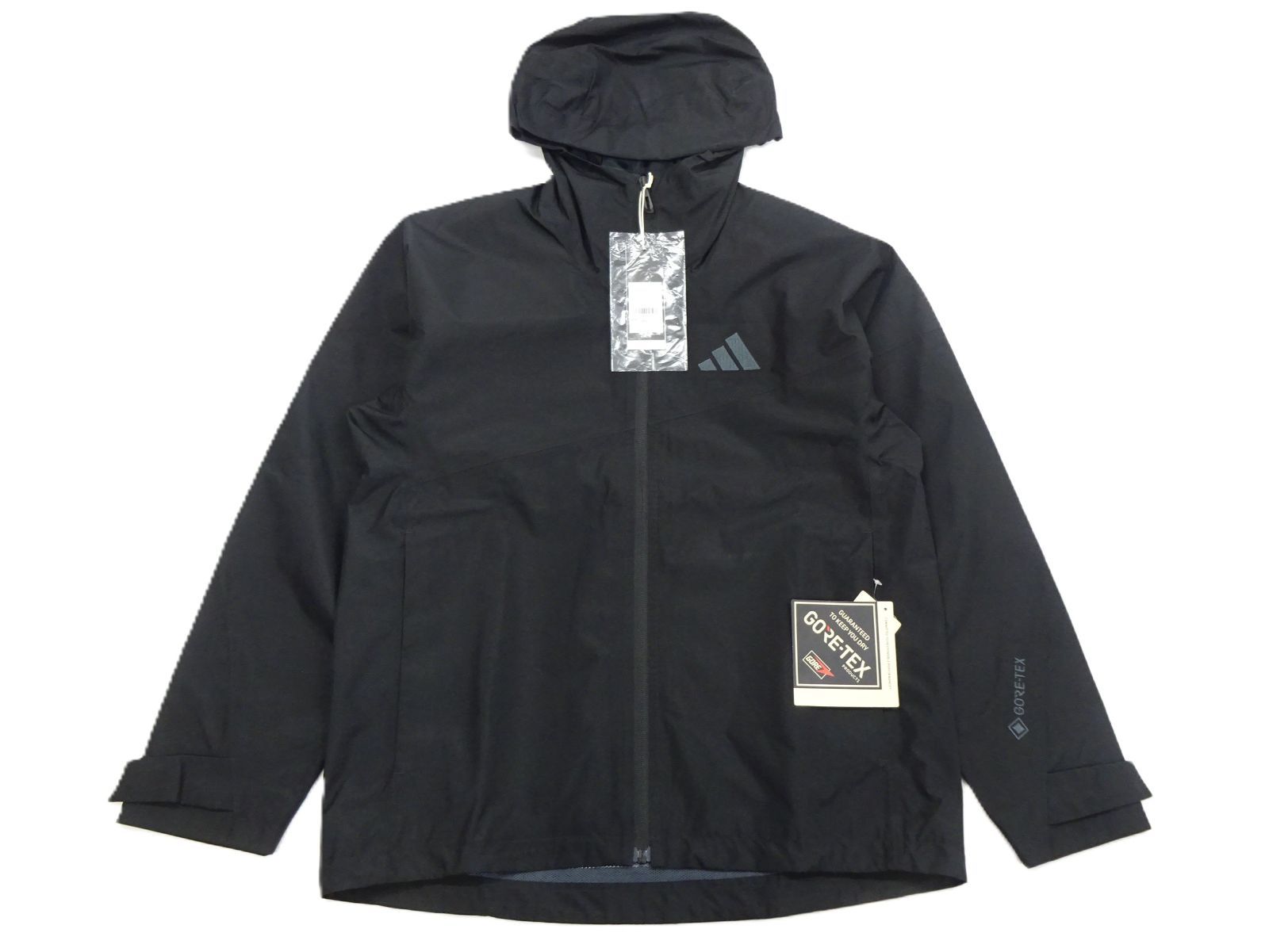 2.7万【未使用タグ付】addidas アディダス テレックス Xperior ゴアテックス 2Lレインジャケット TY495 KX1641 ブラック