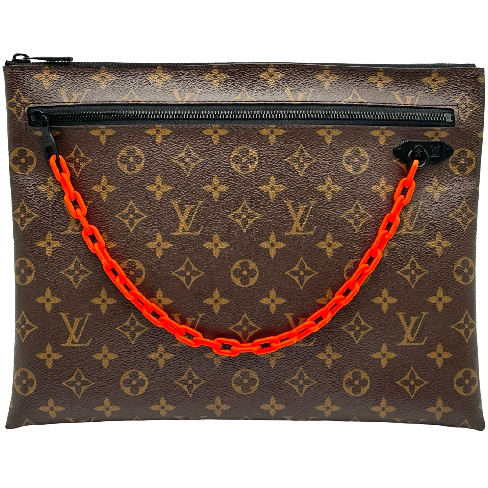 ルイ・ヴィトン LOUIS VUITTON ソーラーレイポシェットA4 M44484 ブラウン モノグラム・キャンバス ユニセックス クラッチバッグ