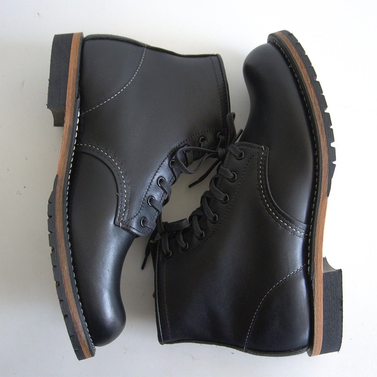 REDWING 9014 US8 ベックマン 美品】REDWING【9014/BECKMAN ROUND BOOTS BLACK】US8D ブラック