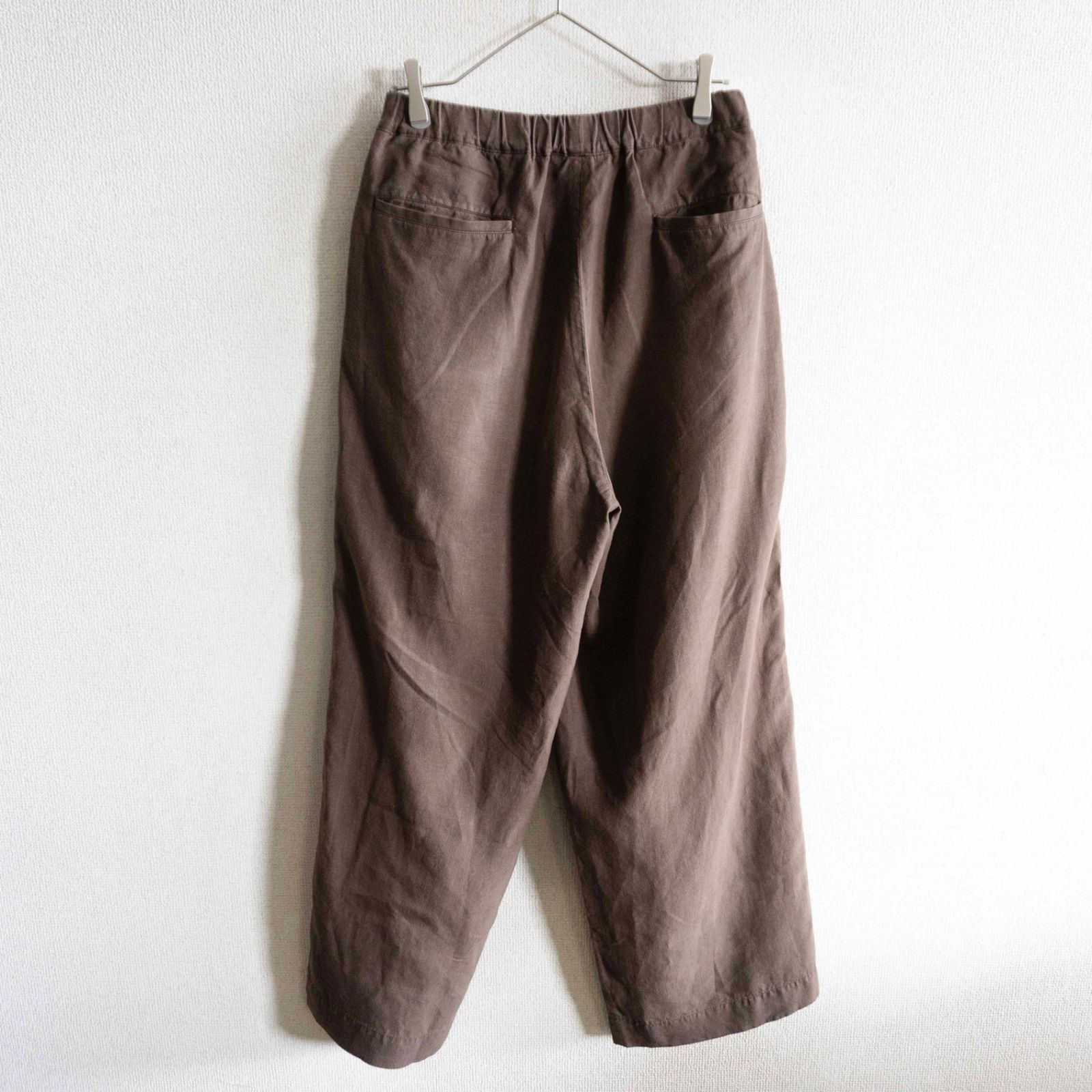 ARTS&SCIENCE アーツアンドサイエンス　ブラウン パンツ 24SS】ARTS&SCIENCE 【ヘンプ ワイド パンツ】3 ブラウン アーツ