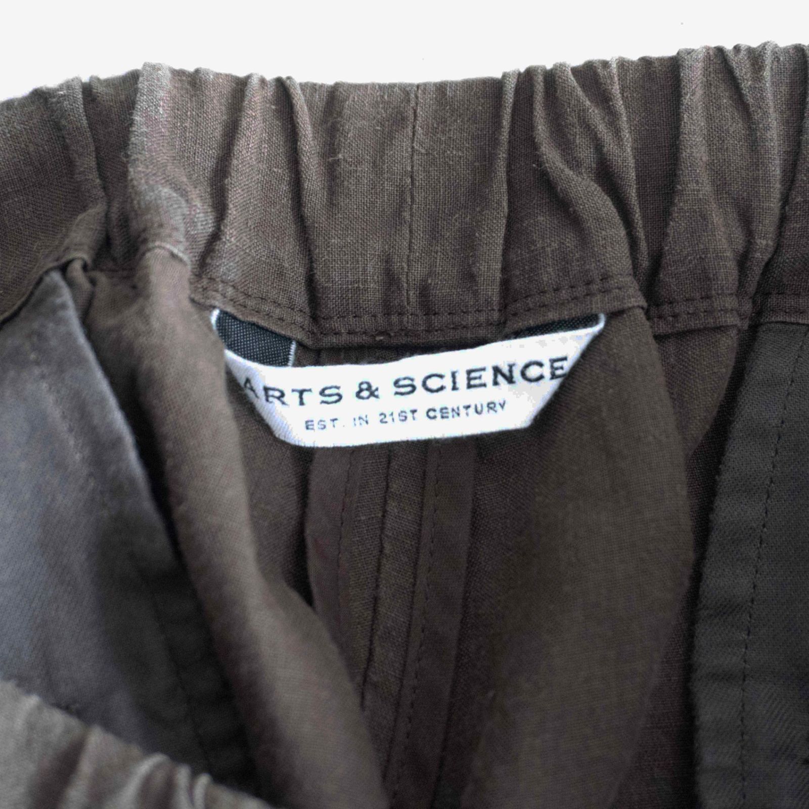 24SS】ARTS&SCIENCE 【ヘンプ ワイド パンツ】3 ブラウン アーツ