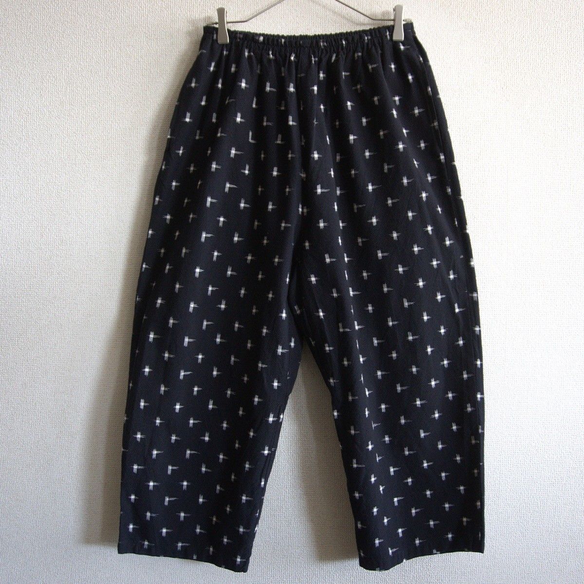 ポータークラシック　カスリニット　イージーパンツ　3 美品 美品】PORTER CLASSIC【KASURI ORIGINAL PEACE PANTS】3 絣 イージー