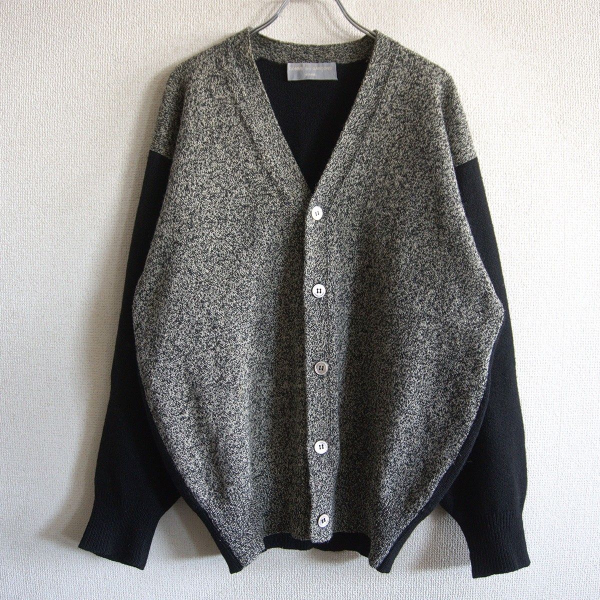 80S/アーカイブ】COMME des GARCONS HOMME 【切替 ウール カーディガン