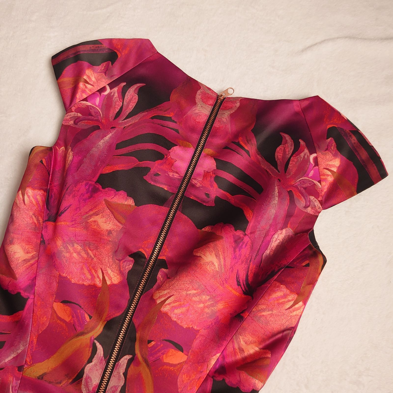 TED BAKER テッドベイカー ビジュー ミニワンピース フレアワンピース