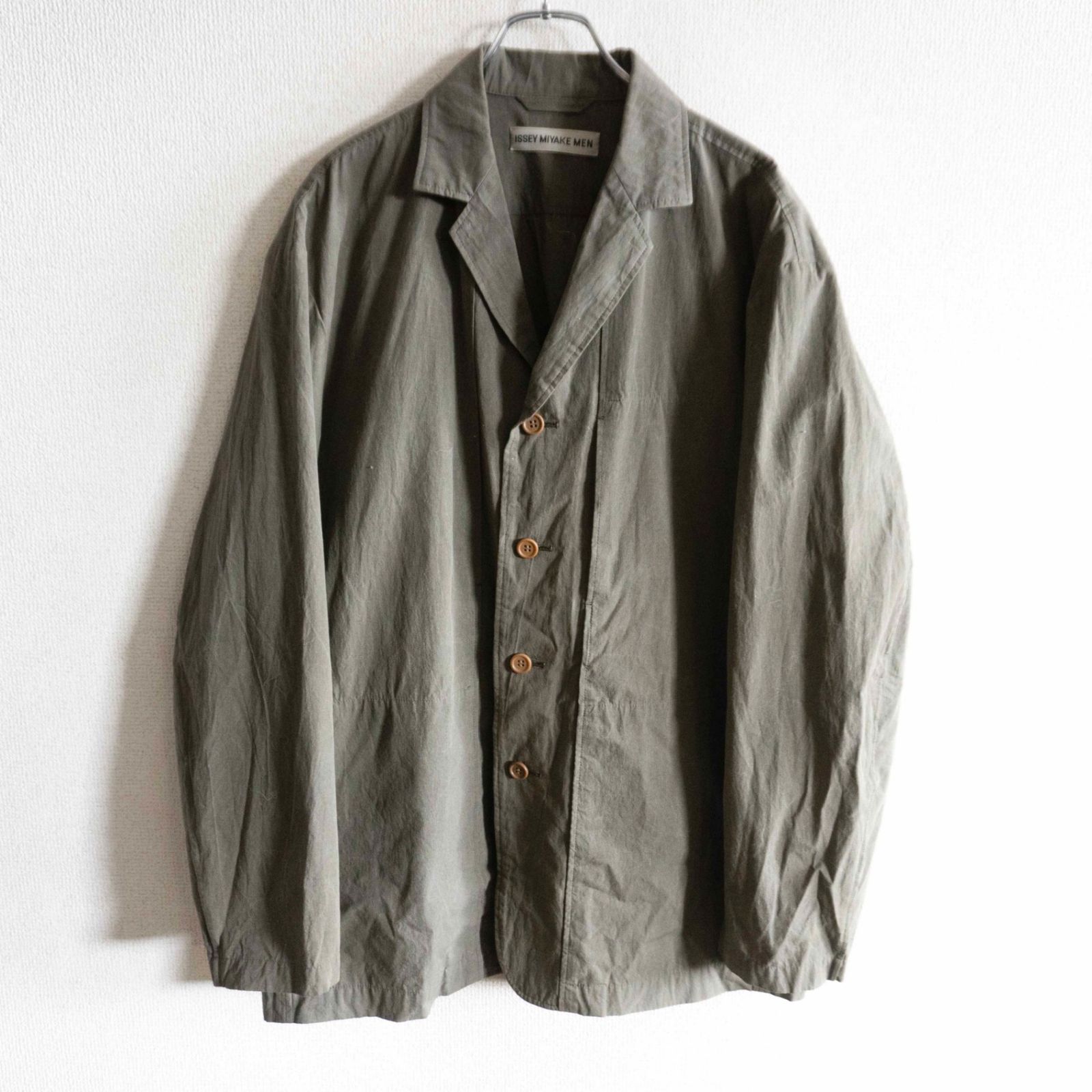 美品】ISSEY MIYAKE MEN 【デザイン ジャケット】 3 グレー イッセイ