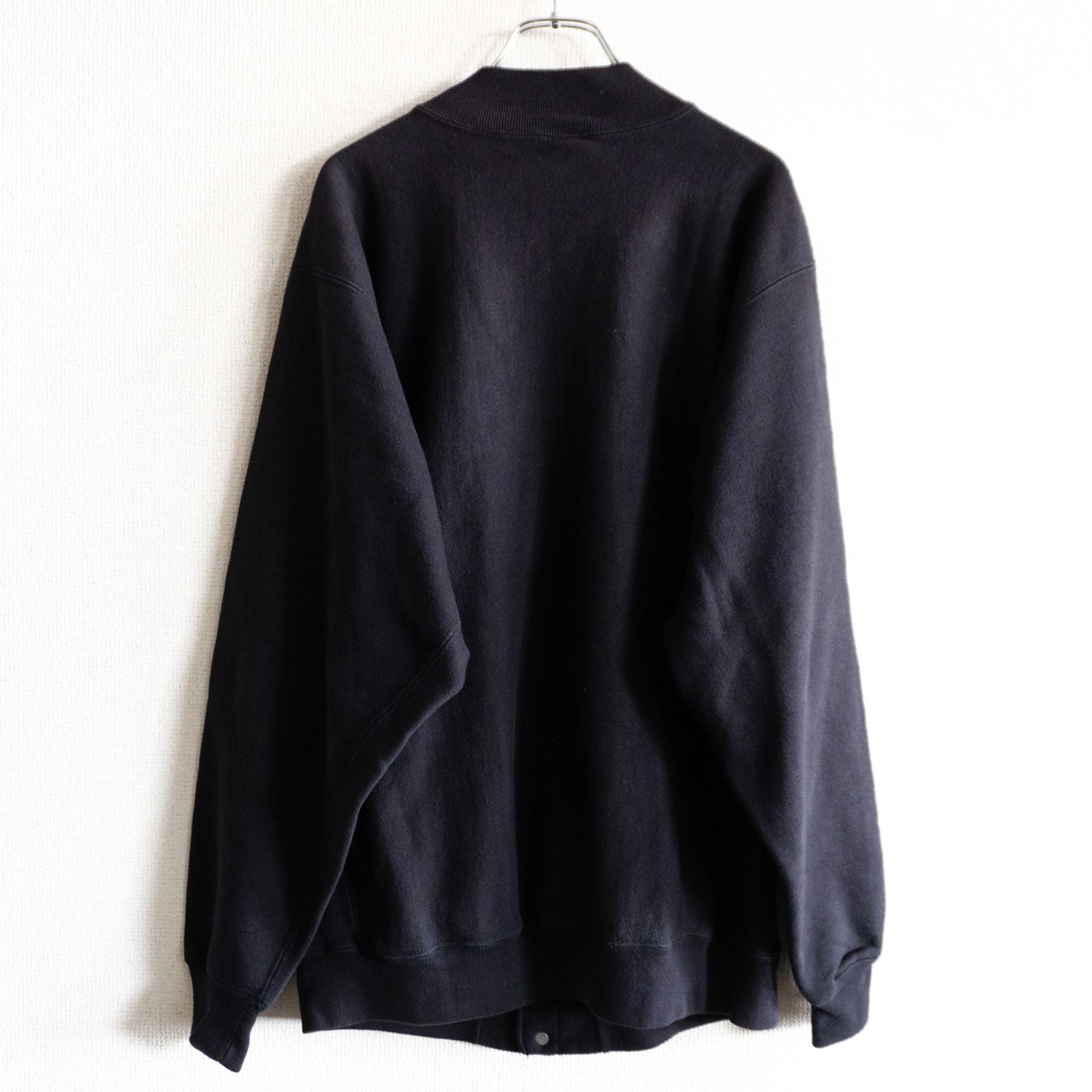 90s/USA製】CHAMPION【スナップ カーディガン】L ブラック