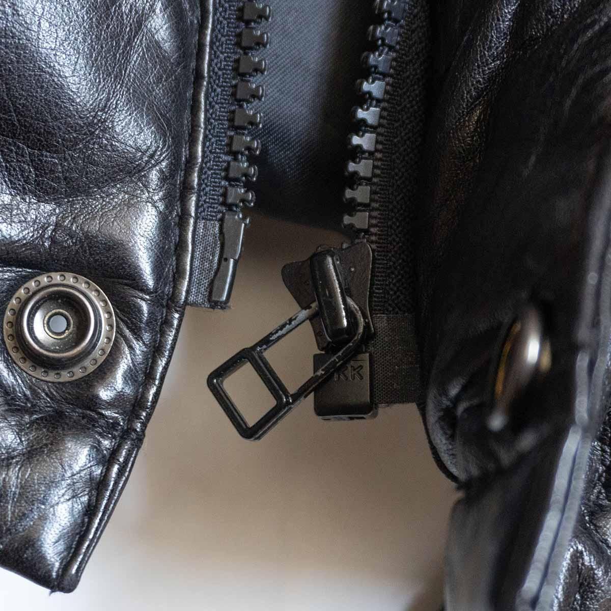 ビッグサイズ/美品】WIND ARMOR【レザー ダウン ジャケット】3L ダーク