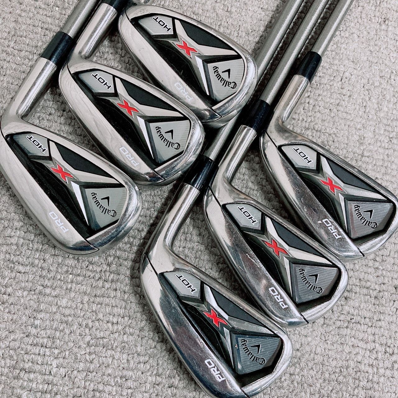 Callaway キャロウェイ X HOT PRO アイアンセット本 5-P SteelFiber