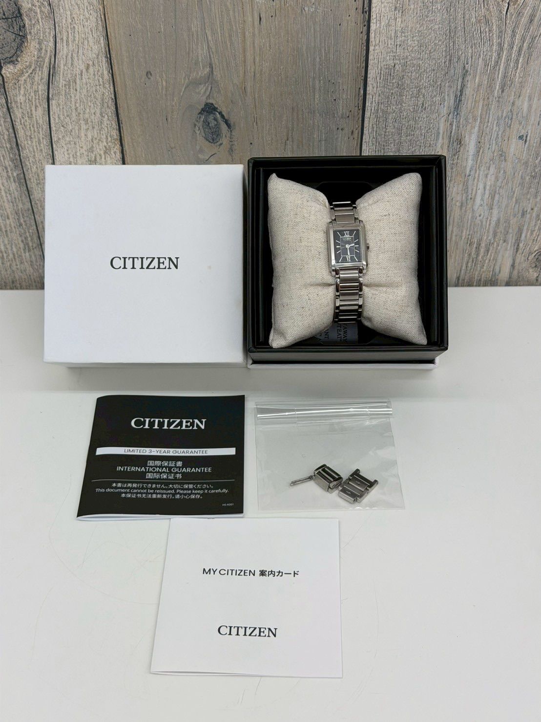 E【極美品】シチズン Eco-Drive FRA36-2431 腕時計 レディース 文字盤ブラック